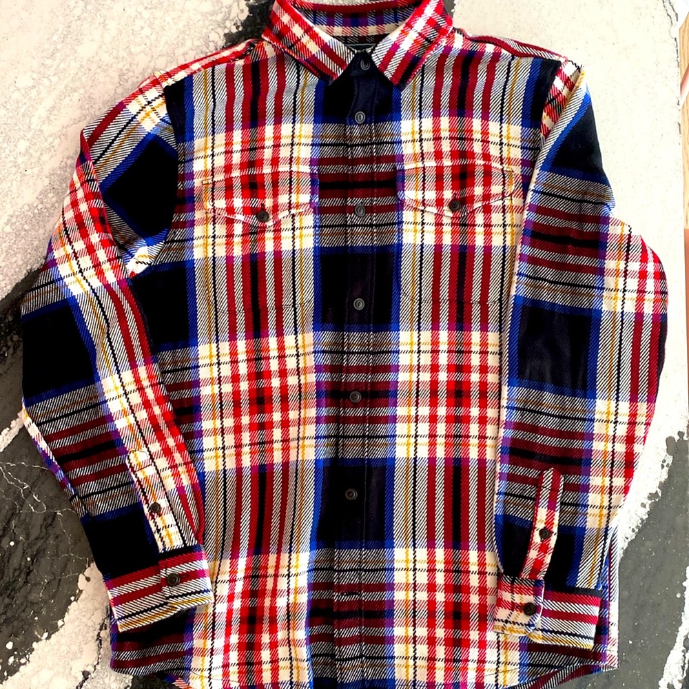 Awesome Roots Heavyweight Flannel overshirt. Excellent condition. Large-xl